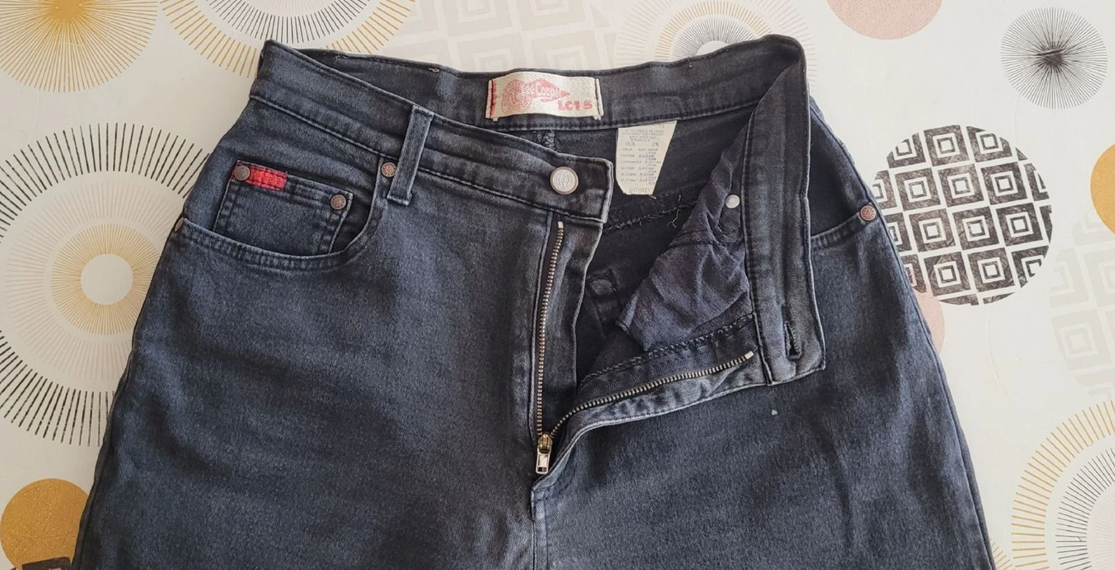 Lee Cooper Jeans TFr34/TXS-Modelo LC15-Corte Afilado e Cintura Alta - Cinza Escuro - em OT – photo 7